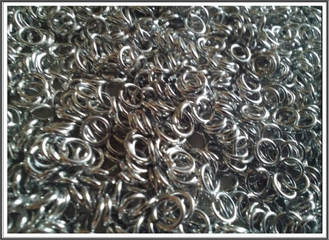 Rengas Ø 3,5 mm, lanka 1 mm, 50 kpl, kirkas hopea