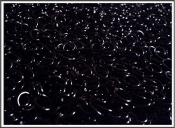 Rengas Ø 4.0 mm, lanka 1 mm, 50 kpl, musta
