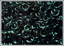 Rengas Ø 4.0 mm, lanka 1 mm, 50 kpl, vihreä