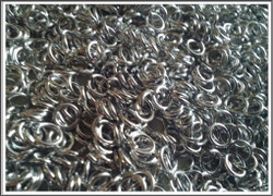 Rengas Ø 4.0 mm, lanka 1 mm, 50 kpl, kirkas hopea