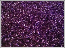Rengas Ø 4.0 mm, lanka 1 mm, 50 kpl, lila