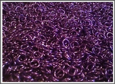 Rengas Ø 4.0 mm, lanka 1 mm, 50 kpl, lila