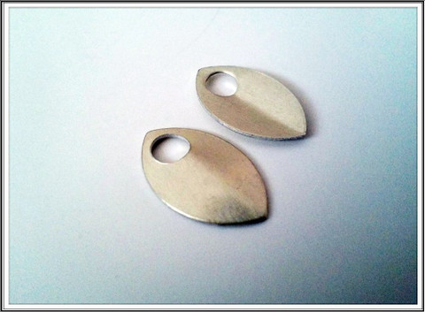 Alumiinihela, 22 x 14 mm, kulta, 10 kpl