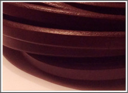 Nahkanauha Regaliz®, 10 x 7 mm, sileä, ruskea