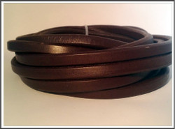 Nahkanauha Regaliz®, 10 x 7 mm, sileä, ruskea