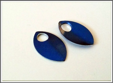 Alumiinihela, 22 x 14 mm, sininen, 10 kpl