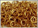 Rengas Ø 5 mm, lanka 1.2 mm, 50 kpl, kulta