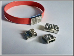 Magneettilukko 10 x 3 mm kristallein, teräsväri