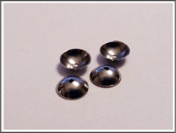 Helmihattu 6 mm, sileä, ruostumaton teräs, 10 kpl
