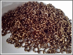 Rengas Ø 4.0 mm, lanka 1 mm, 50 kpl, pronssi