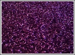 Rengas Ø 4.1 mm, lanka 1.2 mm, 50 kpl, kirkas lila