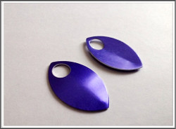 Alumiinihela iso, 30 x 20 mm, lila