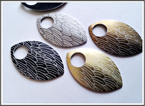 Alumiinihela iso, 30 x 20 mm, sulka