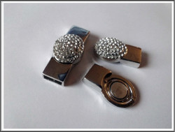 Magneettilukko 10 x 4 mm, kristalli