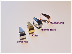 Riipuspidike 9.5 x 5 mm, taivutettu, eri värejä
