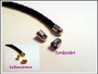 Nauhanpäät Ø 5-6 mm sylinteri, teräsväri/kulta, 10 kpl