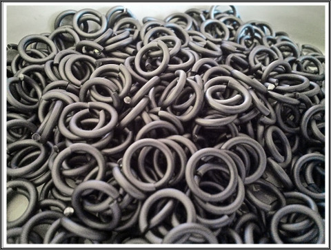Rengas Ø 6.6 mm, lanka 1.6 mm, 50 kpl, matta titaani