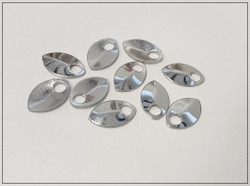 Alumiinihela, 22 x 14 mm, kirkas, 10 kpl