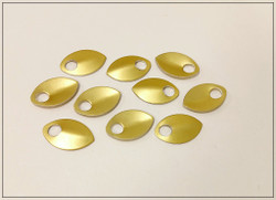 Alumiinihela, 22 x 14 mm, kulta, 10 kpl