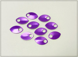 Alumiinihela, 22 x 14 mm, lila, 10 kpl