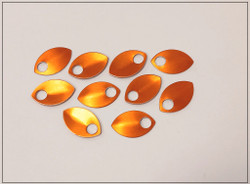 Alumiinihela, 22 x 14 mm, oranssi, 10 kpl