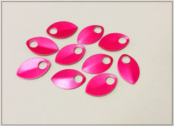 Alumiinihela, 22 x 14 mm, pinkki, 10 kpl