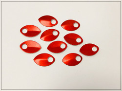 Alumiinihela, 22 x 14 mm, punainen, 10 kpl