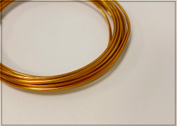 Värillinen alumiinilanka Ø 1.5 mm, 3 metriä, kulta (Golden)