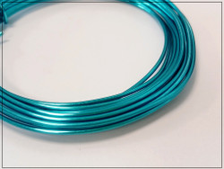 Värillinen alumiinilanka Ø 1.5 mm, 3 metriä, merensininen (Sea blue)