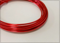 Värillinen alumiinilanka Ø 1.5 mm, 3 metriä, tumma pinkki (Hot pink)