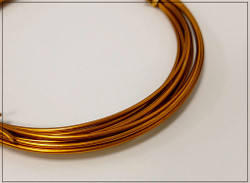 Värillinen alumiinilanka Ø 1.5 mm, 3 metriä, vintage messinki (Vintage brass)