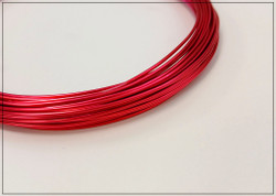 Värillinen alumiinilanka Ø 1 mm, 10 metriä, vadelma