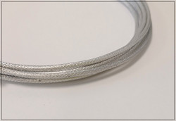 Värillinen alumiinilanka Ø 2 mm, teksturoitu, 2 metriä, hopea
