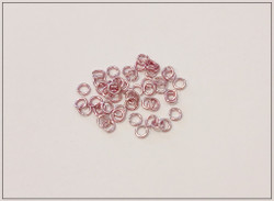 Rengas Ø 2.4 mm, lanka 0.8 mm, 50 kpl, pinkki