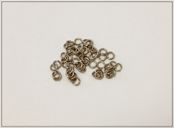 Rengas Ø 2.4 mm, lanka 0.8 mm, 50 kpl, shamppanja
