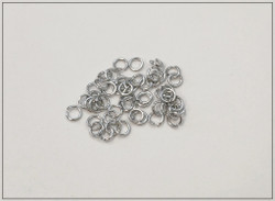 Rengas Ø 2.8 mm, lanka 0.8 mm, 50 kpl, kirkas hopea