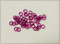 Rengas Ø 2.8 mm, lanka 0.8 mm, 50 kpl, purppura