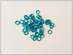Rengas Ø 2.8 mm, lanka 0.8 mm, 50 kpl, turkoosi