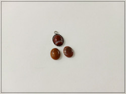 Jaspis, fancy, 10 x 8 mm, ovaali