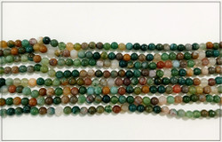 Fancy jaspis, pyöreä Ø 4 mm, nauha 20 cm