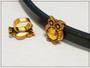 Hela 10 x 7 mm, pöllö, väri: antiikkikulta