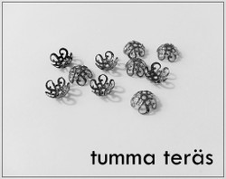Helmihattu 10 mm kukka filigree, 10 kpl