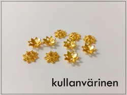 Helmihattu 9 x 3 mm, kukka, eri värejä, 10 kpl