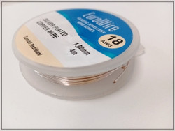 Hopeoitu kuparilanka Ø 1.0 mm, 4 metrin kela, tummumaton