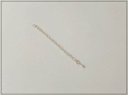 Hopeoitu jatkoketju, 70 x 3 mm