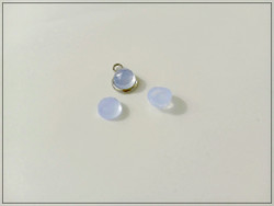 Kalsedoni AAA, Ø 8 mm kapussi, laventeli