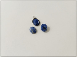 Kapussi 10 x 8 mm, fasetoitu sodaliitti