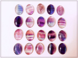 Fluoriitti, 18 x 13 mm, ovaali