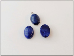 Lapis lazuli, 14 x 10 mm kapussi, ovaali