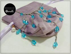 Kaulakoru Sade, lasihelmiä ja RST-ketjua